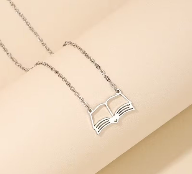 Open Book Necklace