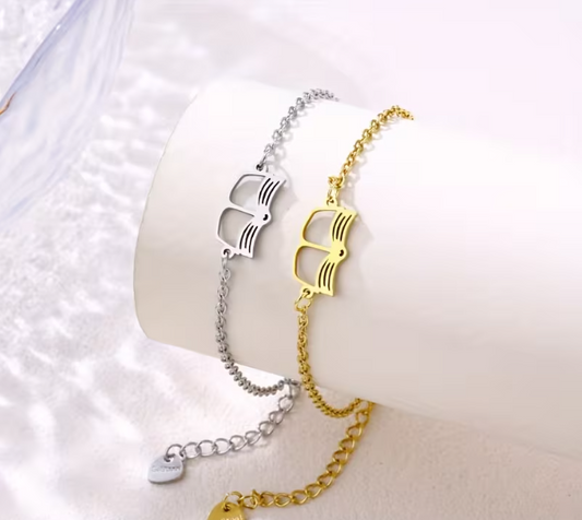 Open Book Bracelet