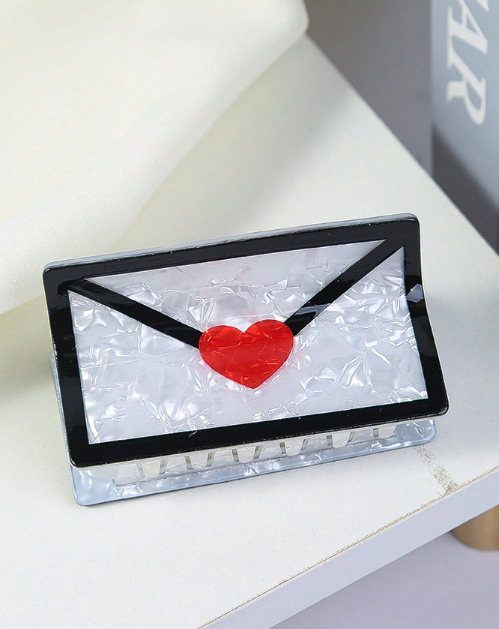 Envelope Hair Claw Clip