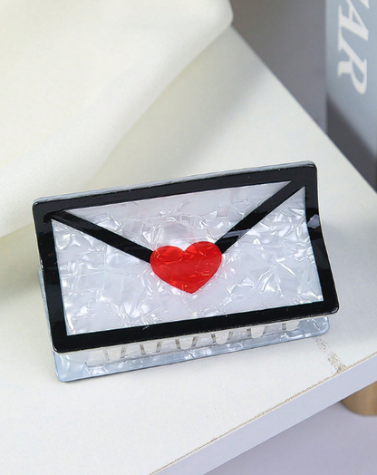 Envelope Hair Claw Clip