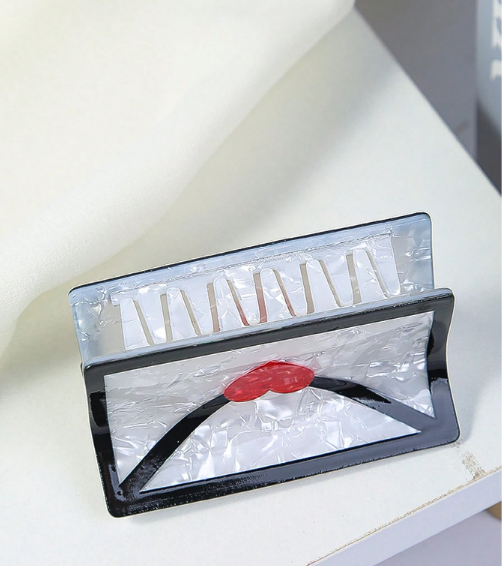 Envelope Hair Claw Clip