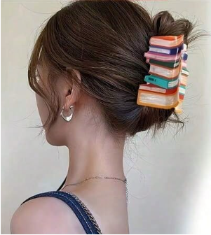 Book Hair Claw Clip