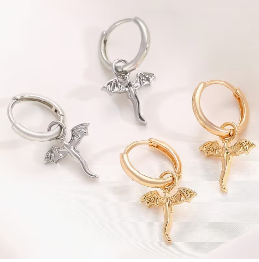 Dragon Hoop Earrings