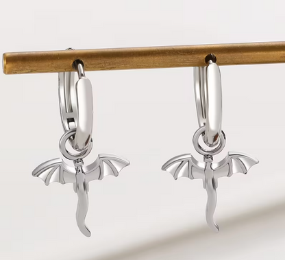 Dragon Hoop Earrings