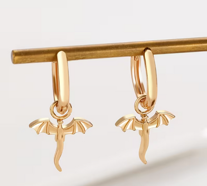 Dragon Hoop Earrings