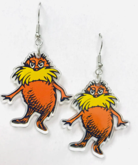 The Lorax Statement Earrings 🌳✨
