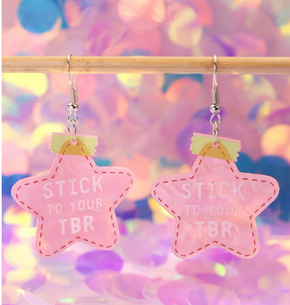 Stick to Your TBR Star Earrings ⭐📚