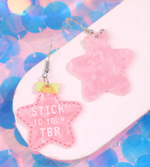 Stick to Your TBR Star Earrings ⭐📚