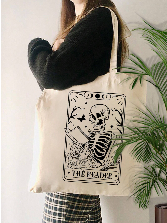 "The Reader" Gothic Tarot Canvas Tote