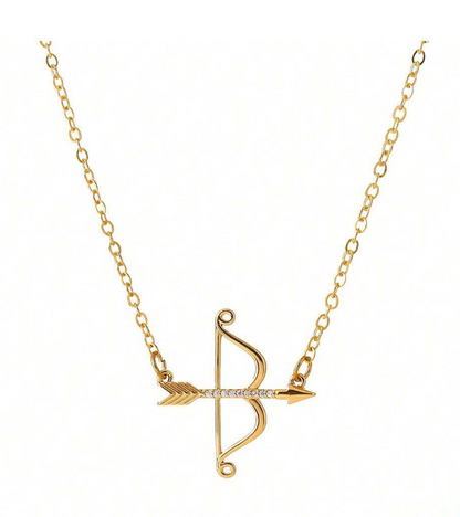 Archer’s Bow & Arrow Pendant Necklace