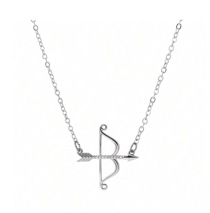 Archer’s Bow & Arrow Pendant Necklace