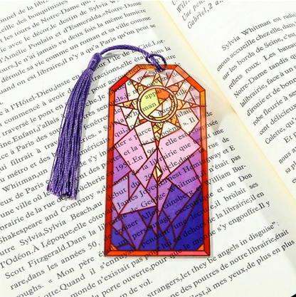 Stained Glass-Inspired Acrylic Bookmarks