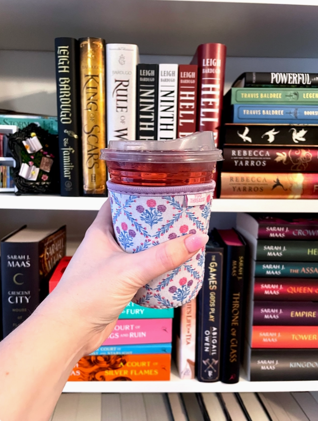 Floral Trellis Iced Coffee Drink Sleeve
