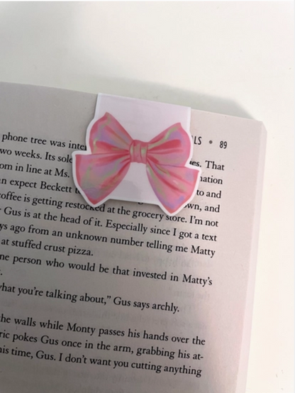Pink Bow | Magnetic Bookmark