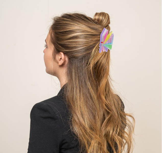 Small Book Hair Claw Clip