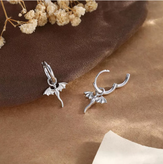 Dragon Hoop Earrings