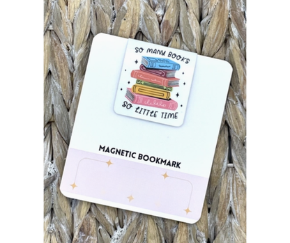 So Many Books, So Little Time | Magnetic Bookmark