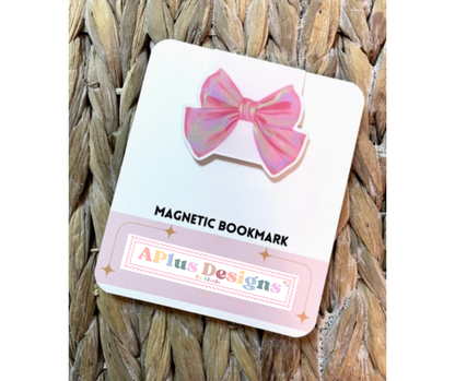 Pink Bow | Magnetic Bookmark
