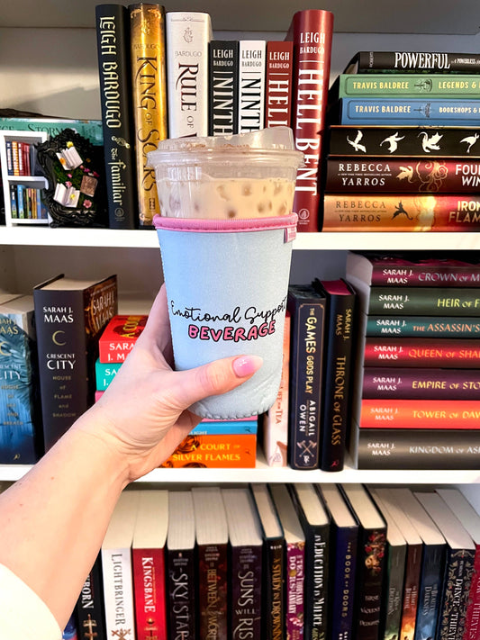 Emotional Support Iced Coffee Drink Sleeve - Medium