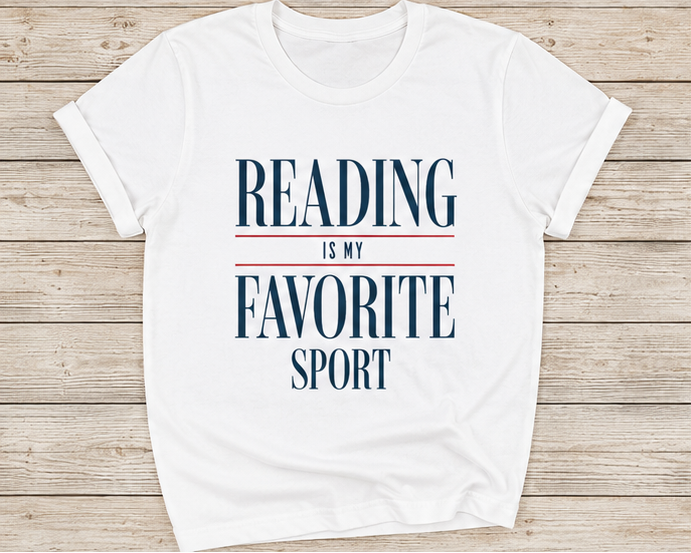 Reading Is My Favorite Sport Graphic Tee