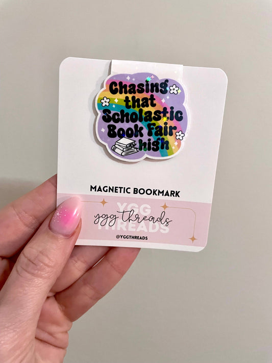 "Scholastic Book Fair High" Magnetic Bookmark 📚✨