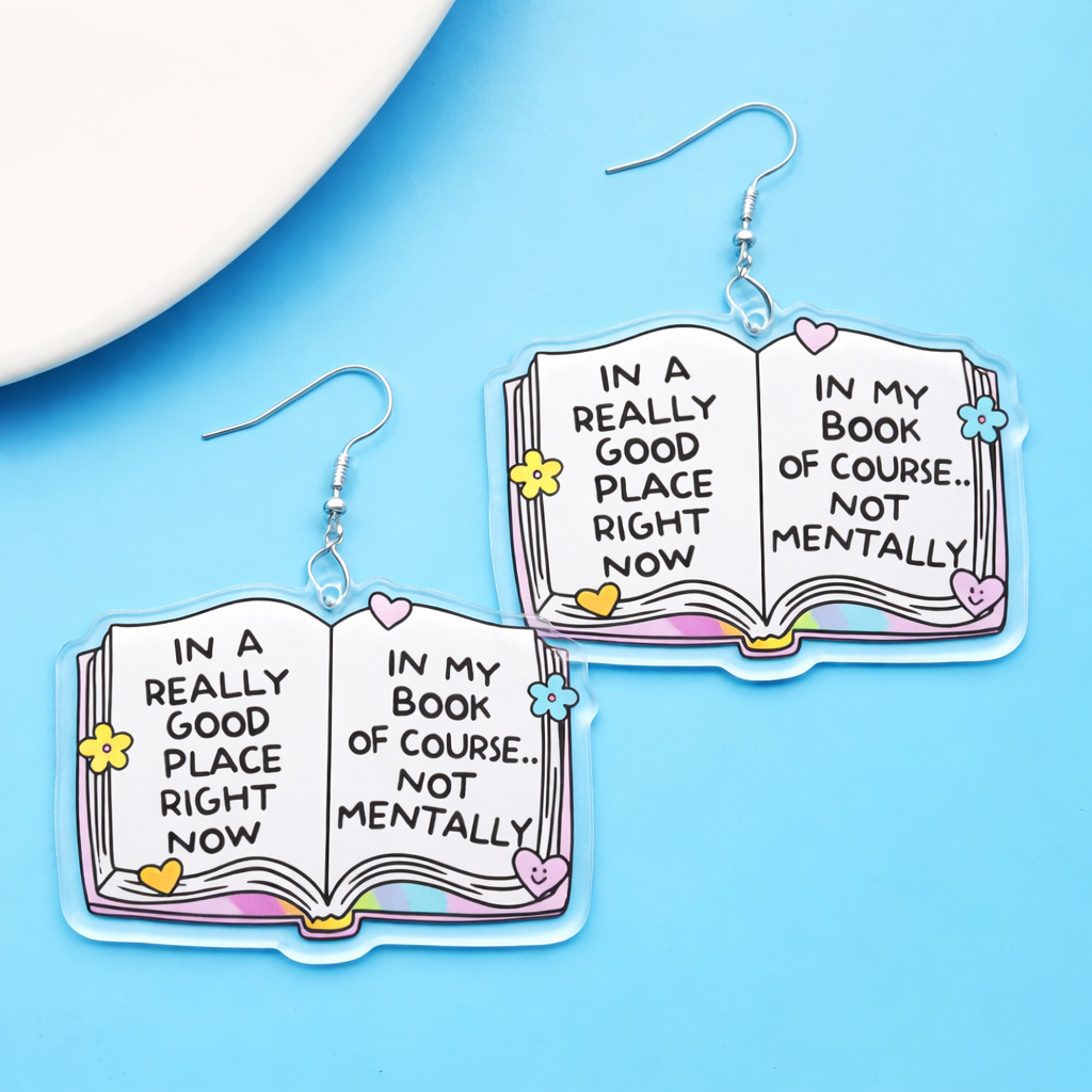 In A Good Place...In My Book Earrings