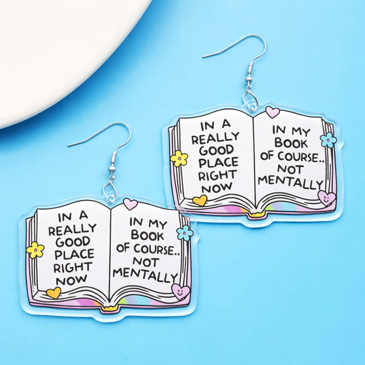 In A Good Place...In My Book Earrings